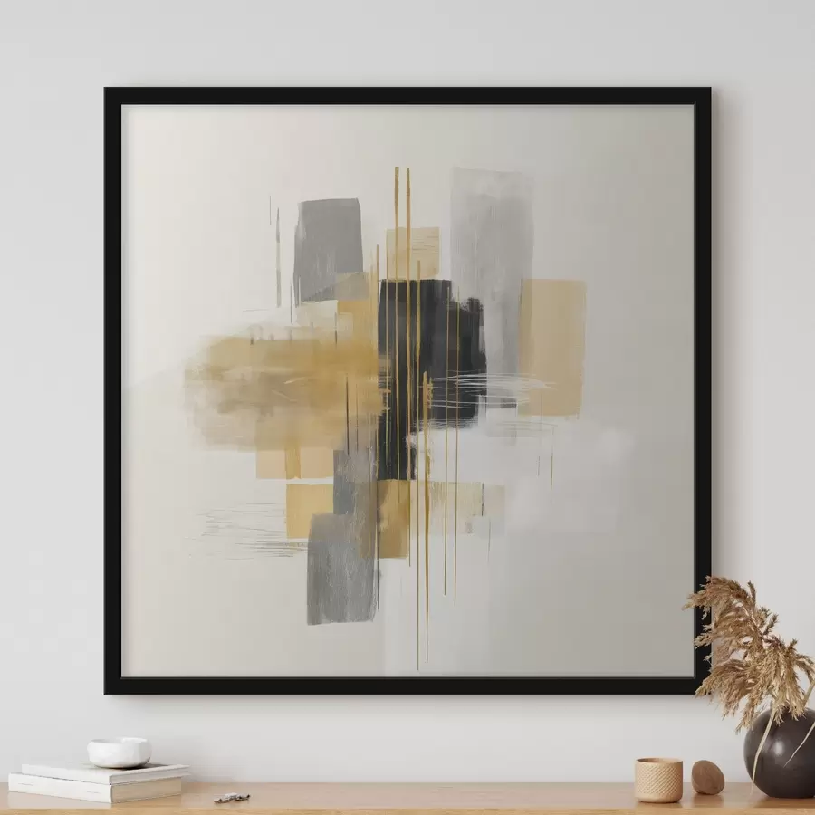 Fototapete Vertikalen des Raums im Stil der grafischen Abstraktion f45850