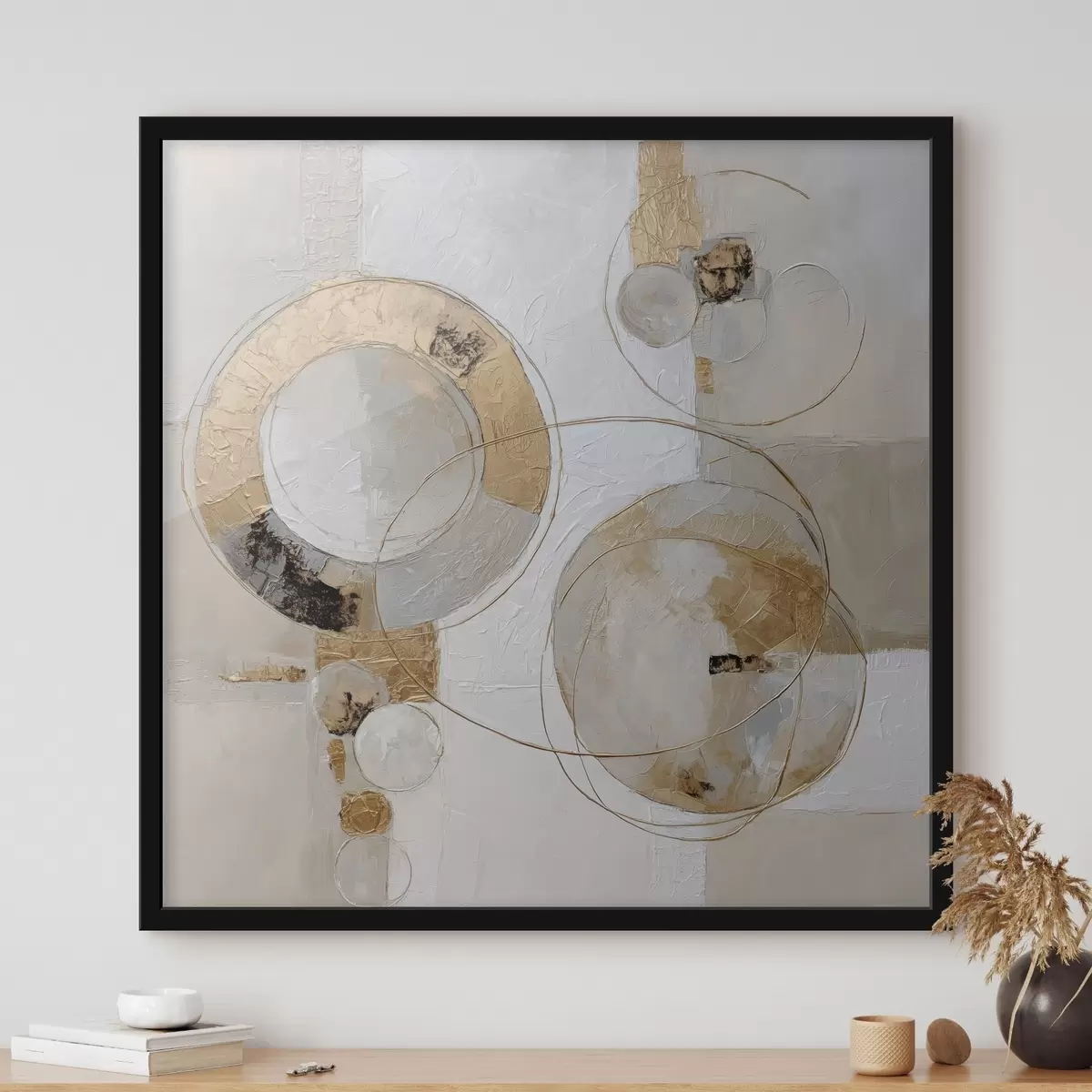 Poster Zyklizität der Formen im modernen abstrakten Stil f45851