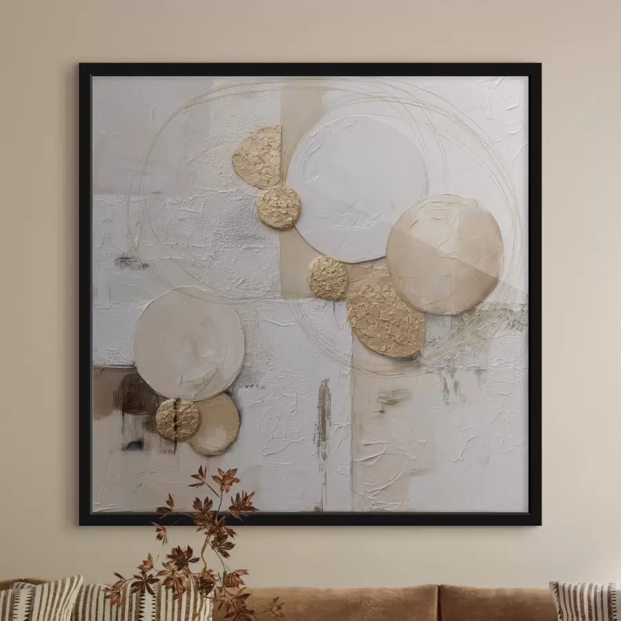 Fototapete Abstraktion im volumetrischen Malstil f45852