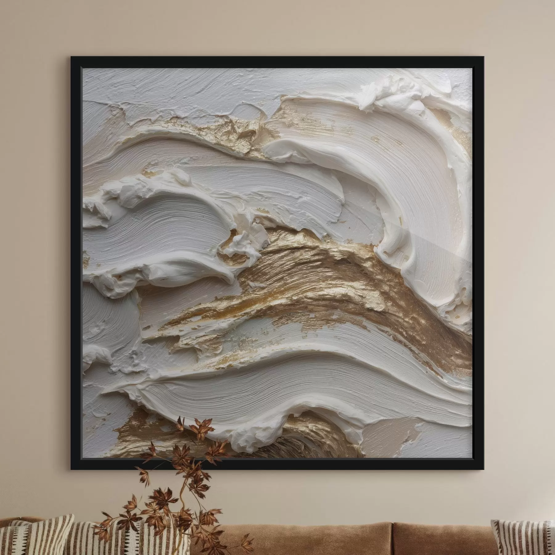 Fototapete Wellenform im volumetrischen Abstraktionsstil f45853