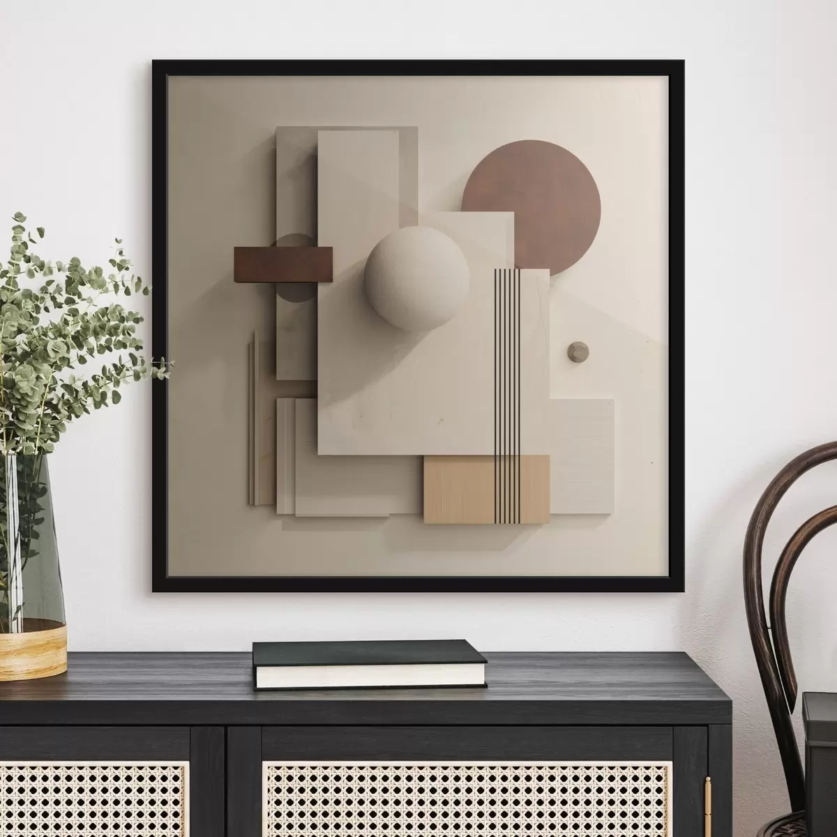 Poster Geometrie der Ruhe im modernen Minimalismus-Stil f45856