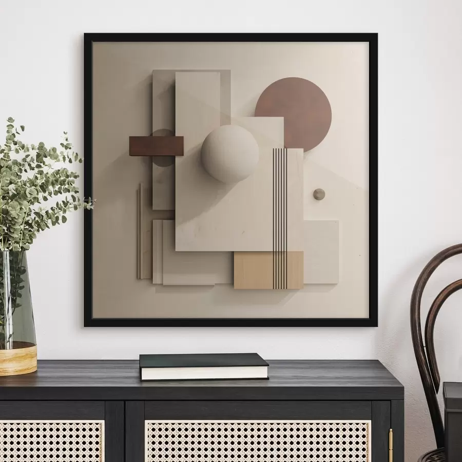 Fototapete Geometrie der Ruhe im modernen Minimalismus-Stil f45856