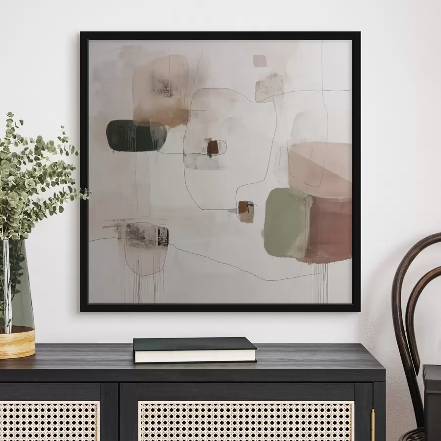 Fototapete Abstrakter Minimalismus in warmen Farbtönen f45860