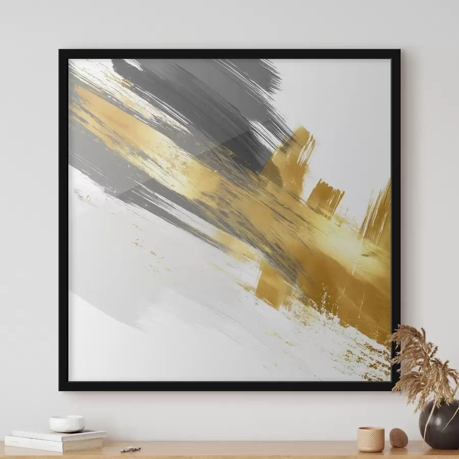 Fototapete Moderne Kunst mit Elementen schneller Pinselstriche f45865