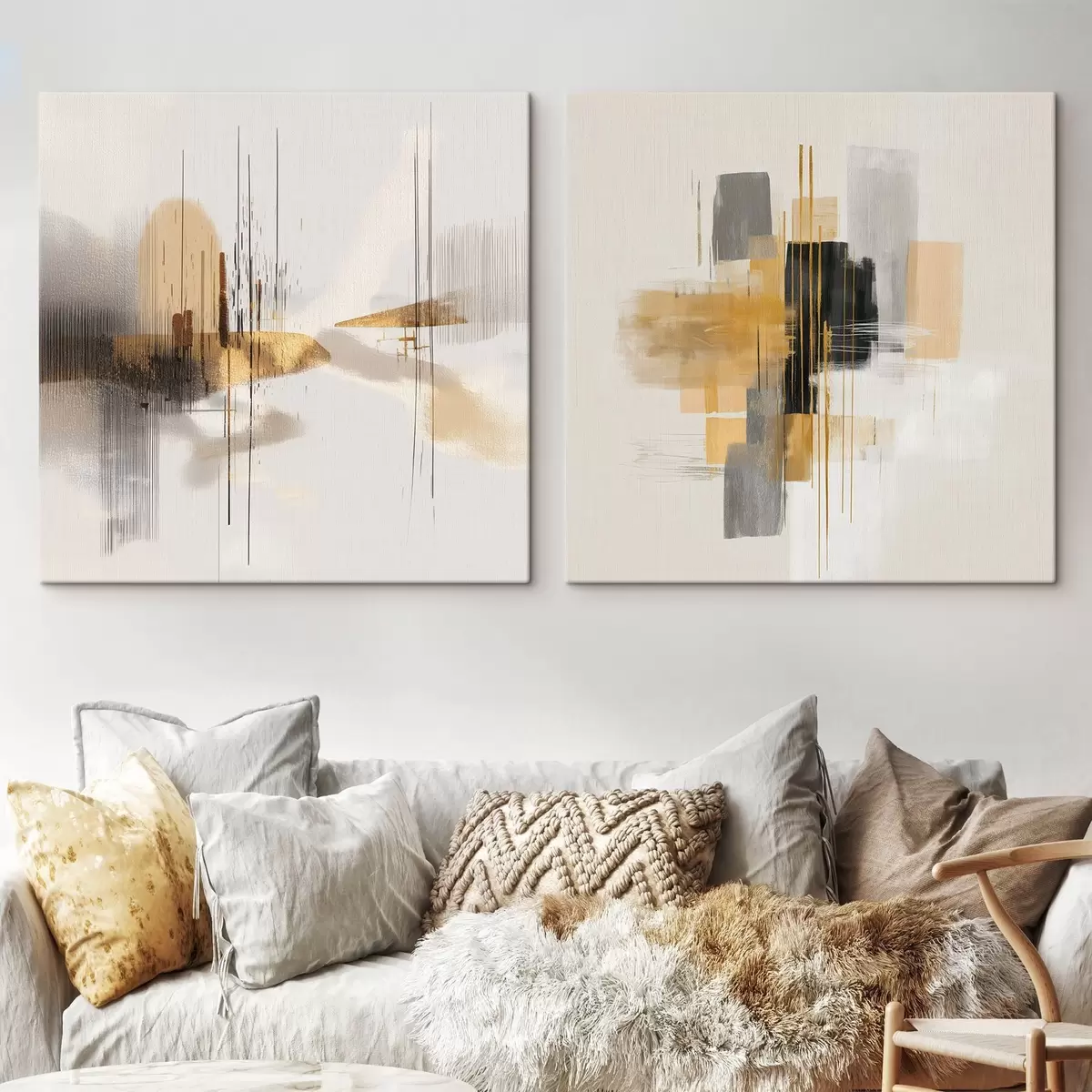 Wandbilder Künstlerische Komposition mit grafischen Elementen m00740