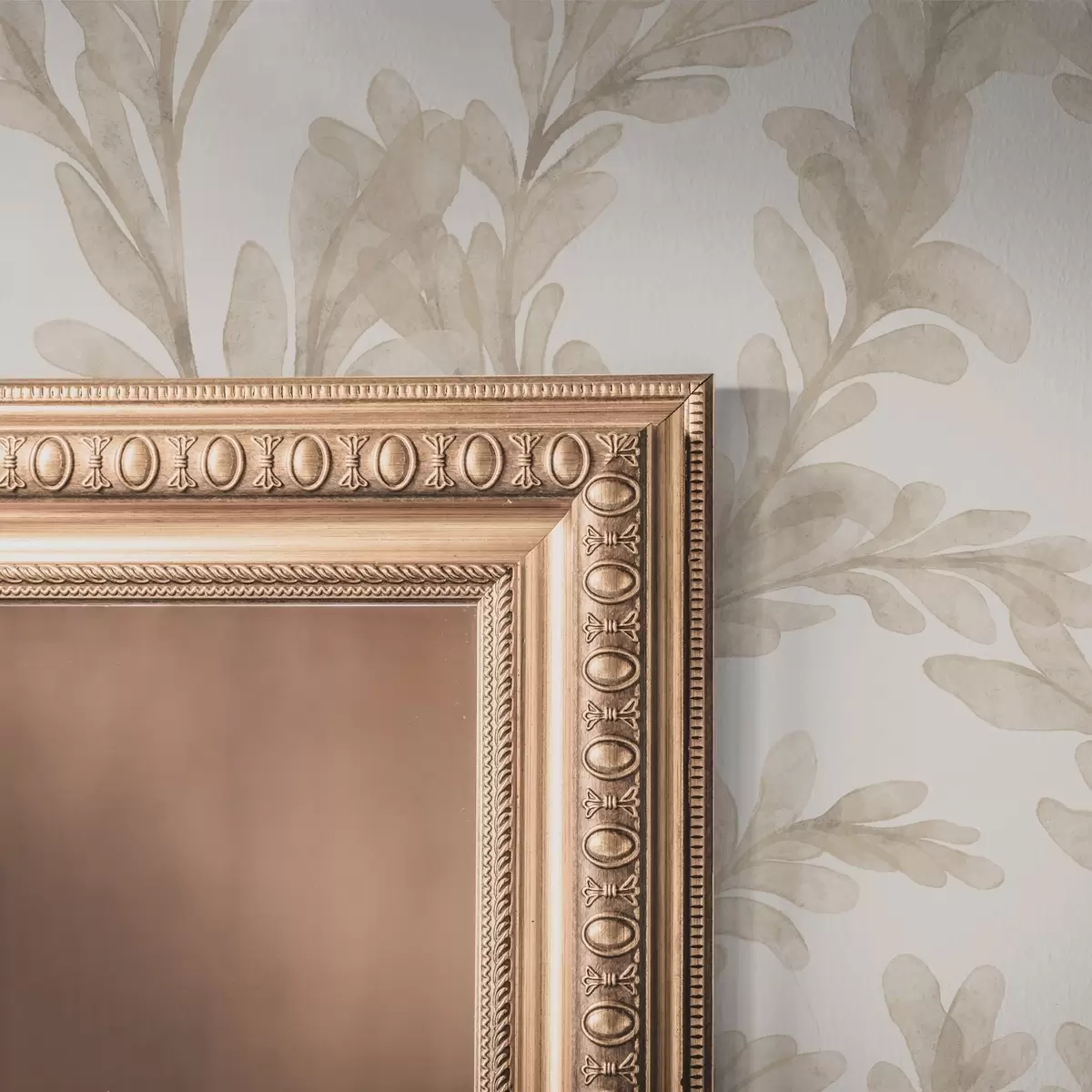 Tapete Beigefarbene Zweige in Aquarell, zartes botanisches Motiv a00617