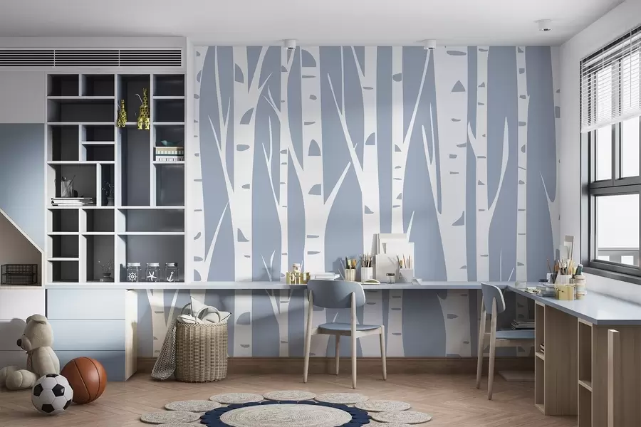 Fototapete Birkenwald w04658v1