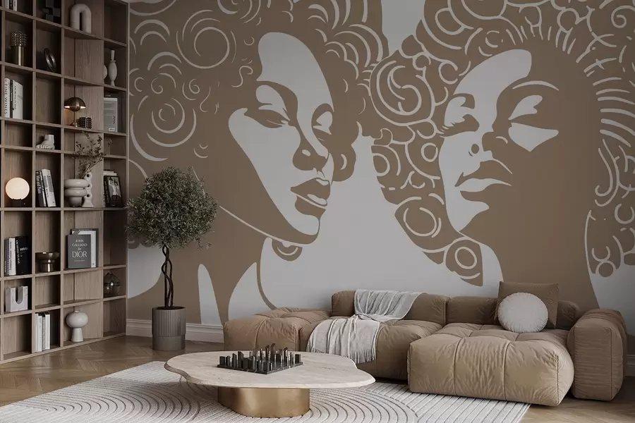 Fototapete Zwei Mädchen w04688