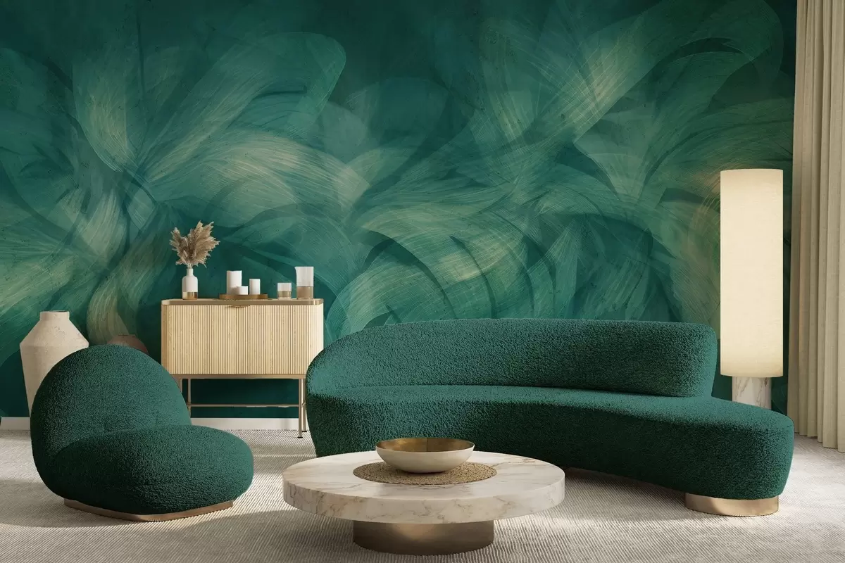 Fototapete Abstrakte Wellen auf einer Betonwand w04668