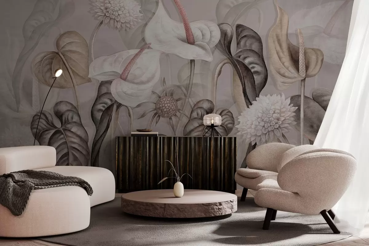 Fototapete Pflanzen an der Wand w04669v1