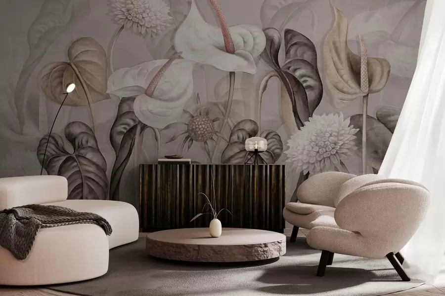 Fototapete Pflanzen an der Wand w04669v1