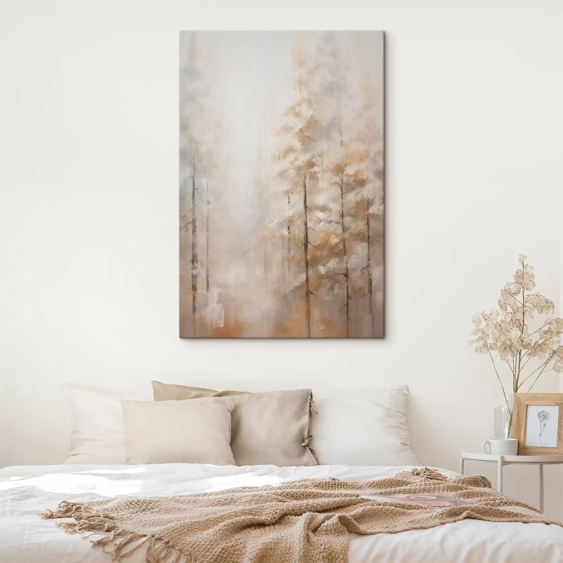 Wandbilder Bäume im Wald – Nachahmung eines Gemäldes s46123