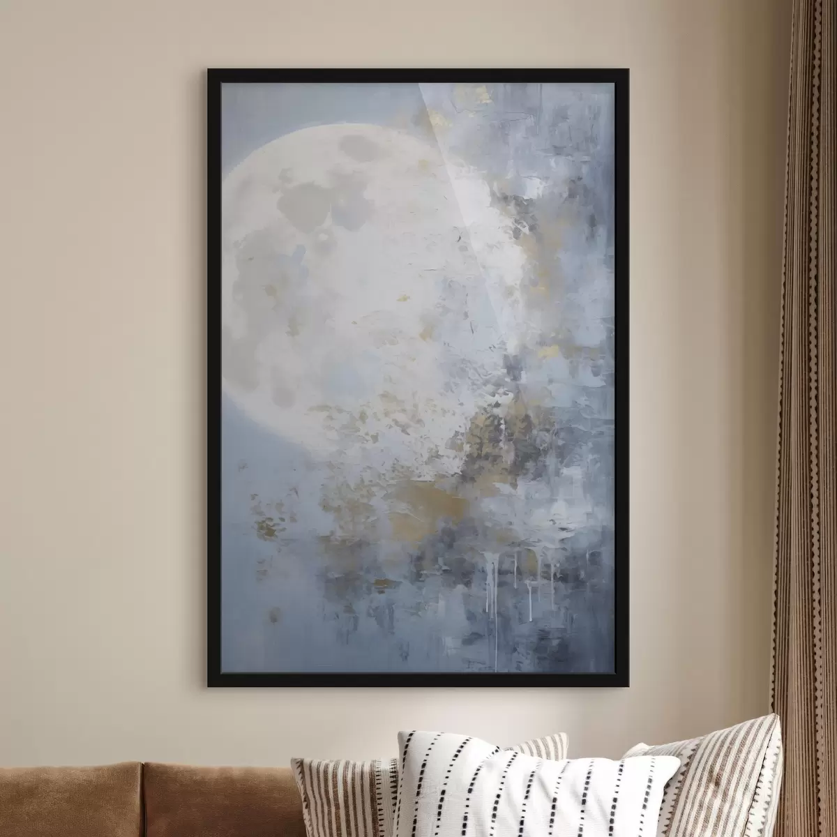 Poster Mondabstraktion f46125