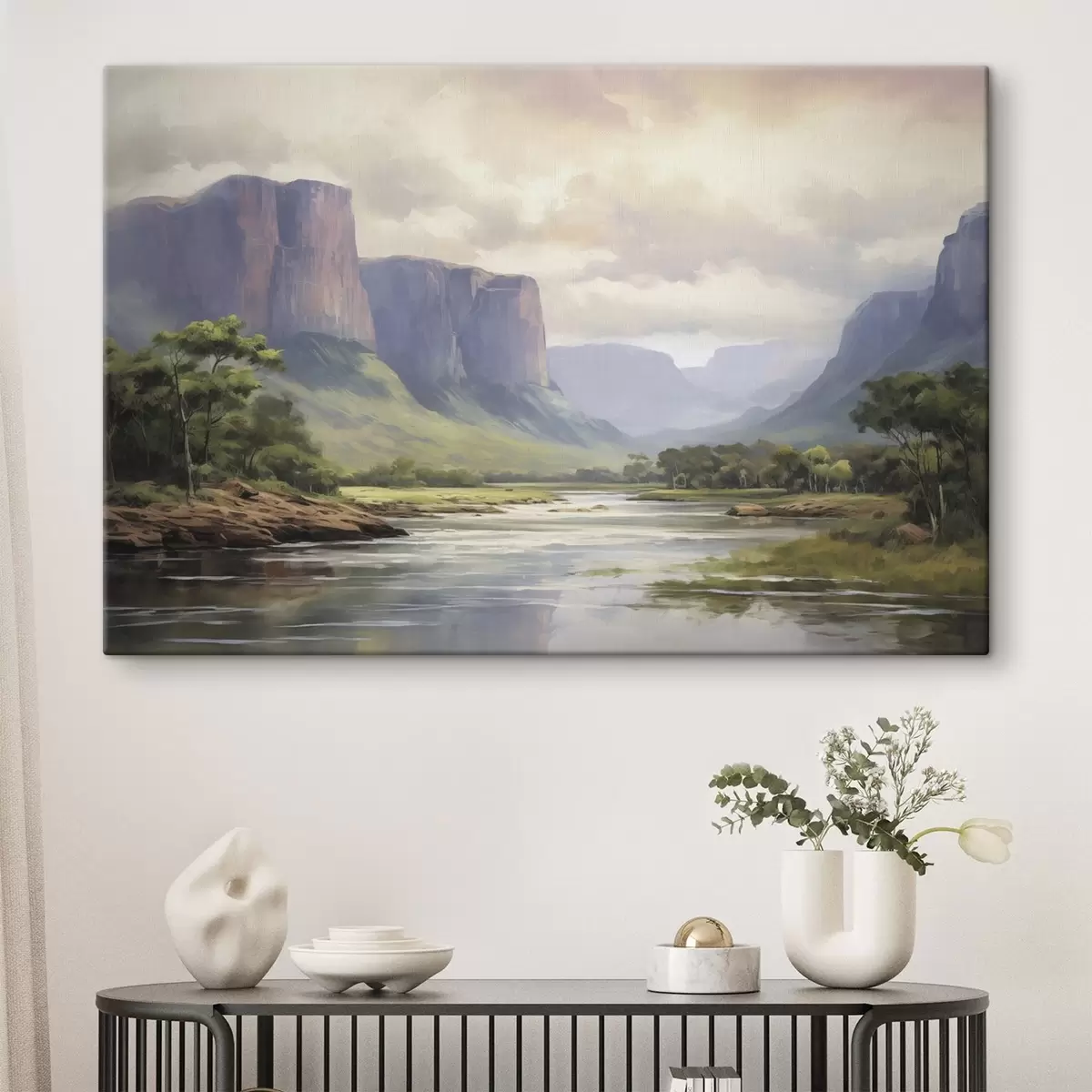 Wandbilder Park mit Bergblick s46194