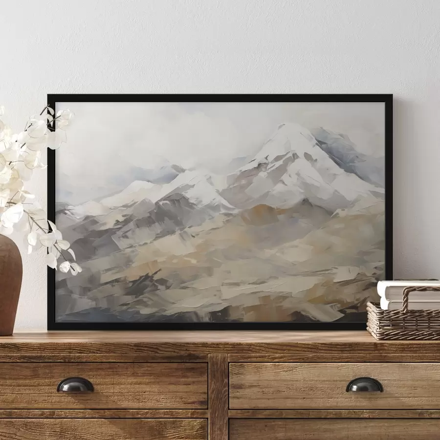 Fototapete Bergimitationsgemälde f46193