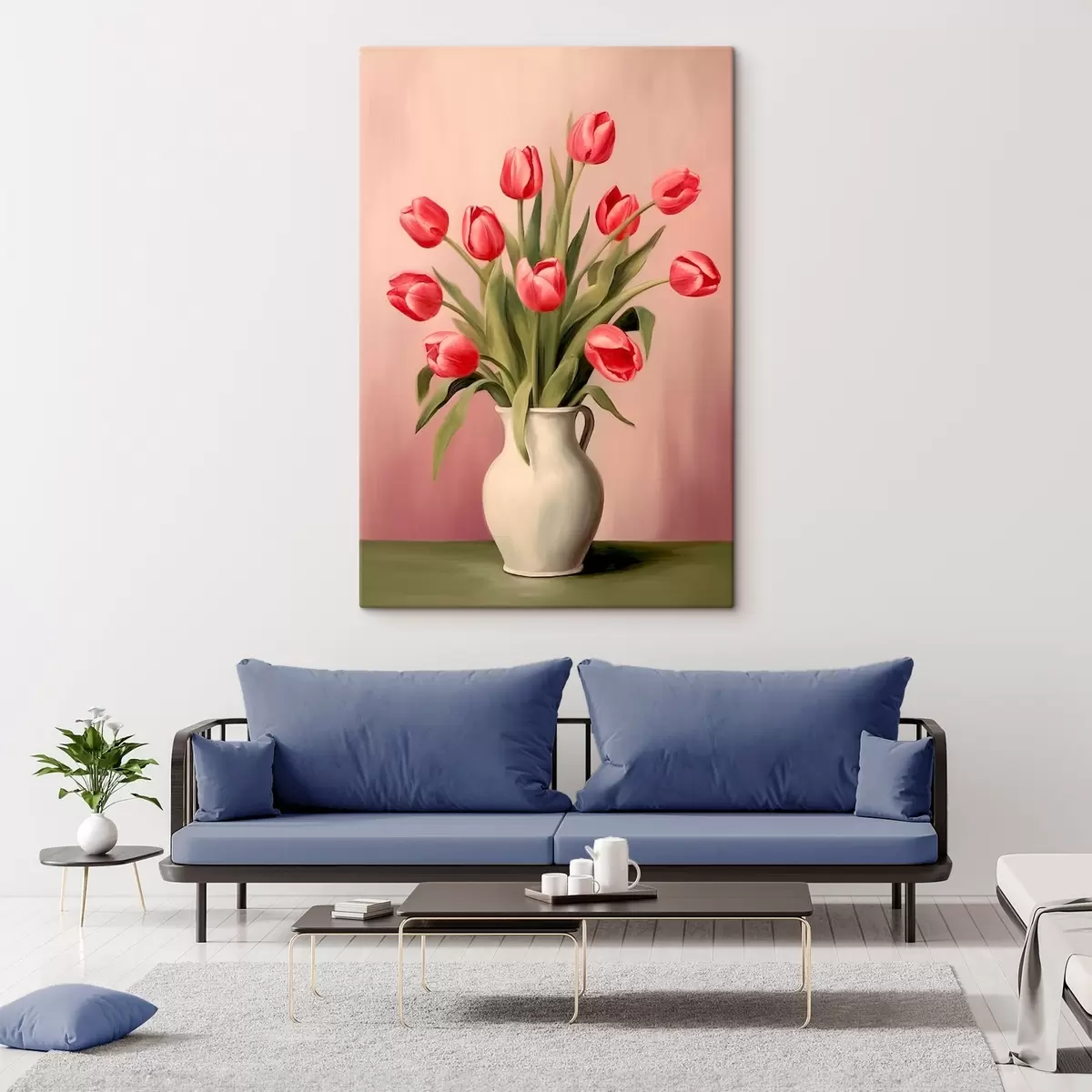 Wandbilder Tulpen in einer Vase s46210