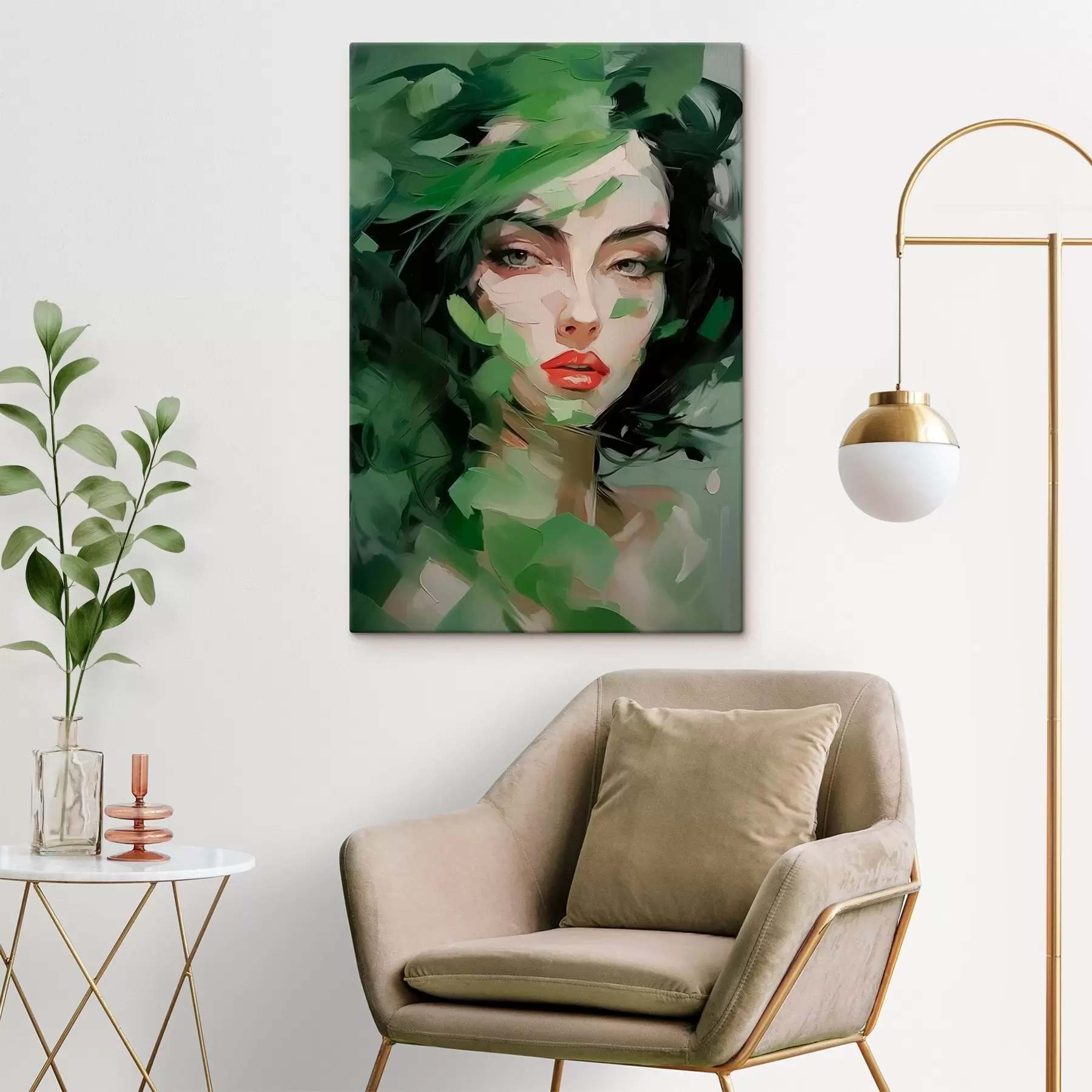 Wandbilder Abstraktes Frauenporträt s46224