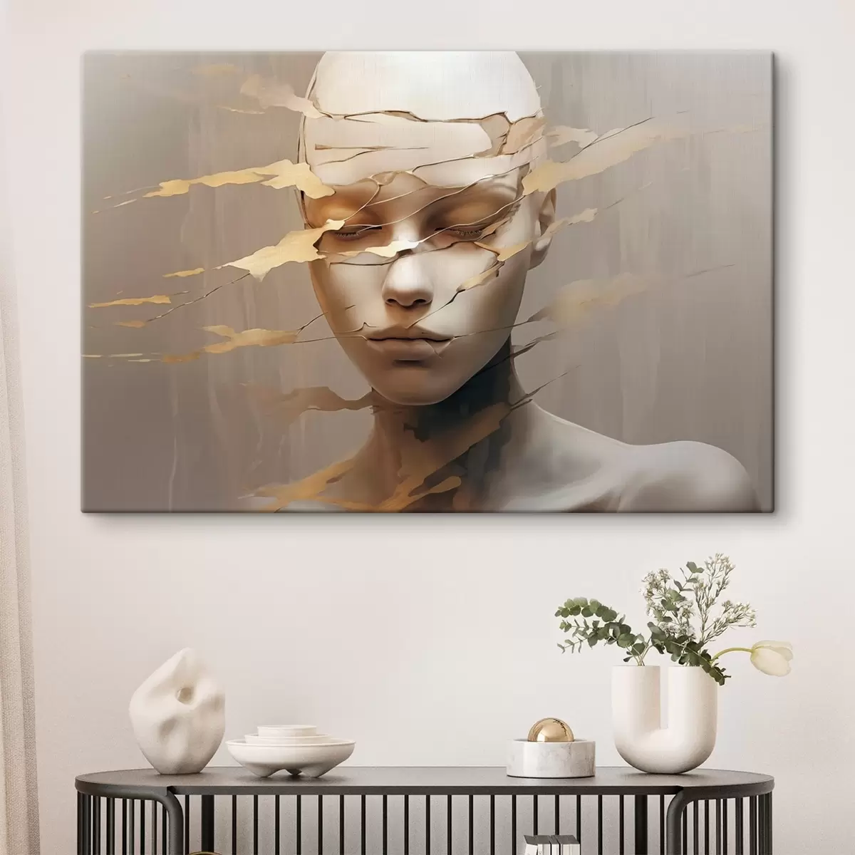 Wandbilder Zerschlagenes Gesicht s46225