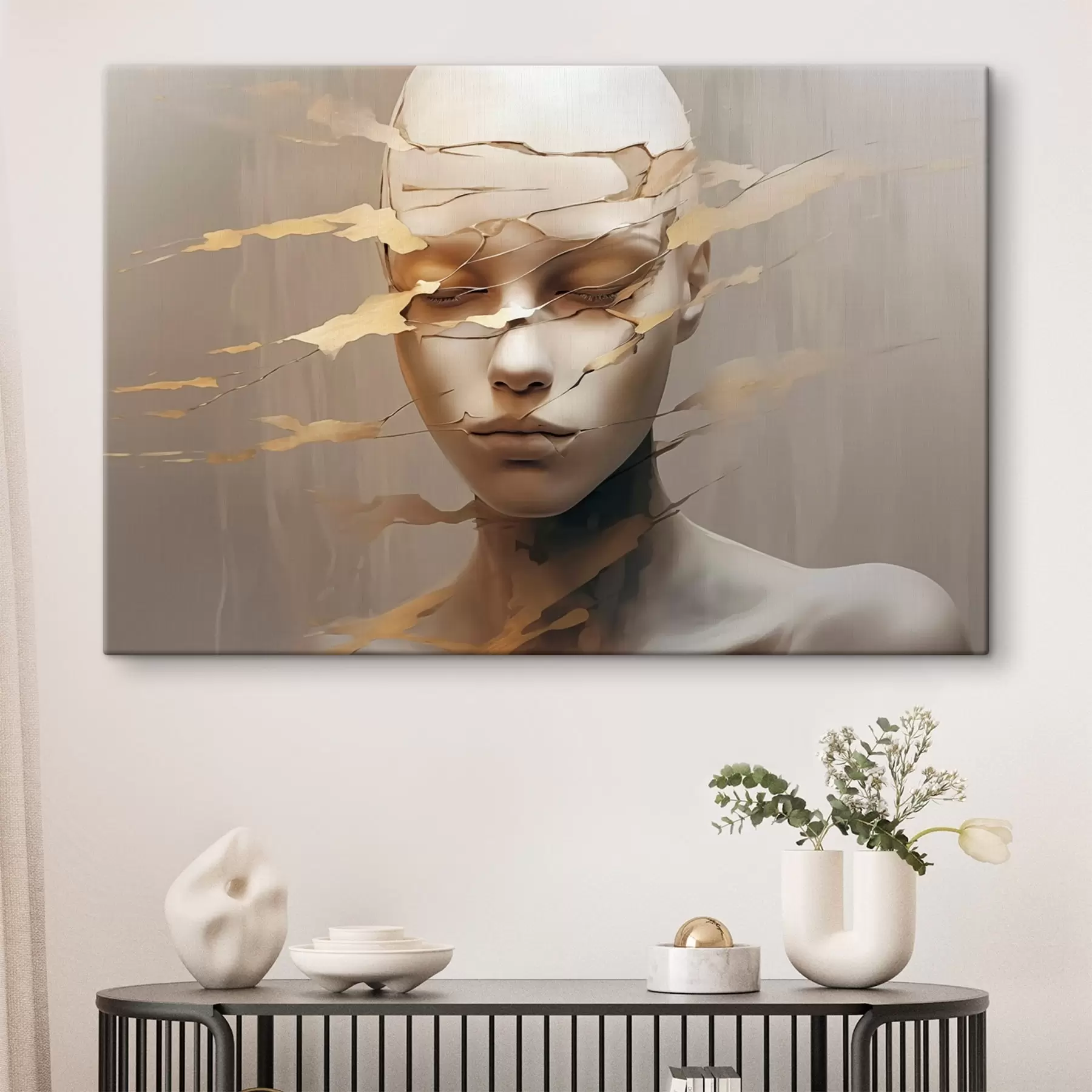 Wandbilder Zerschlagenes Gesicht s46225