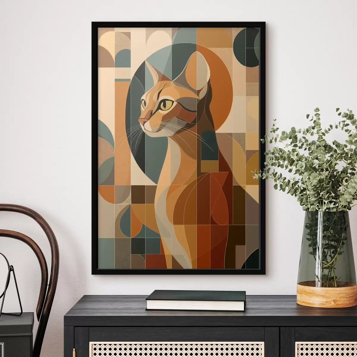 Poster Abstrakte Katze f46209