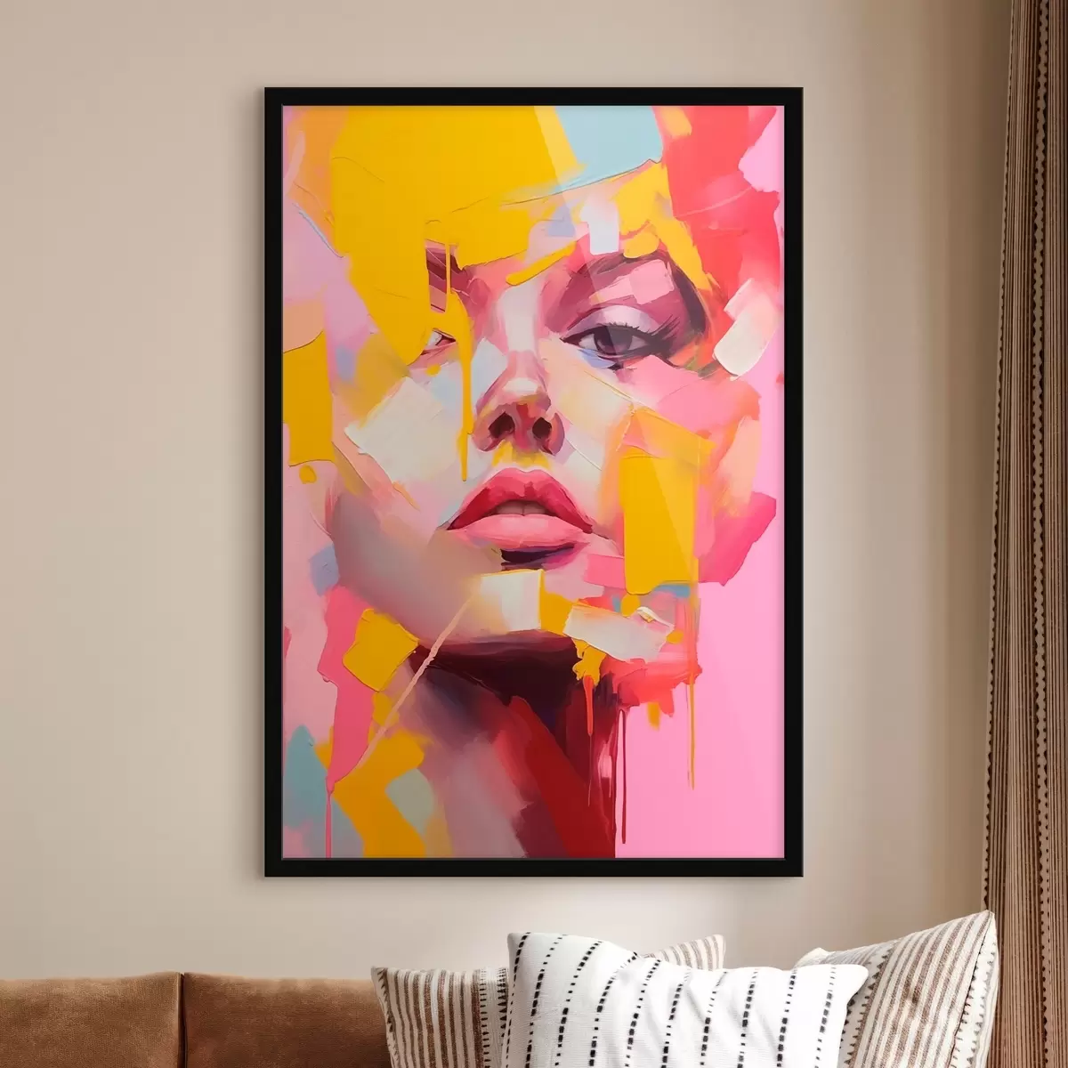 Poster Abstraktes Gesicht f46217