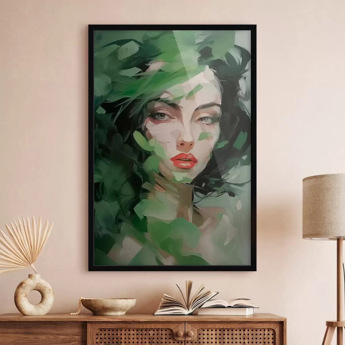 Poster Abstraktes Frauenporträt f46224