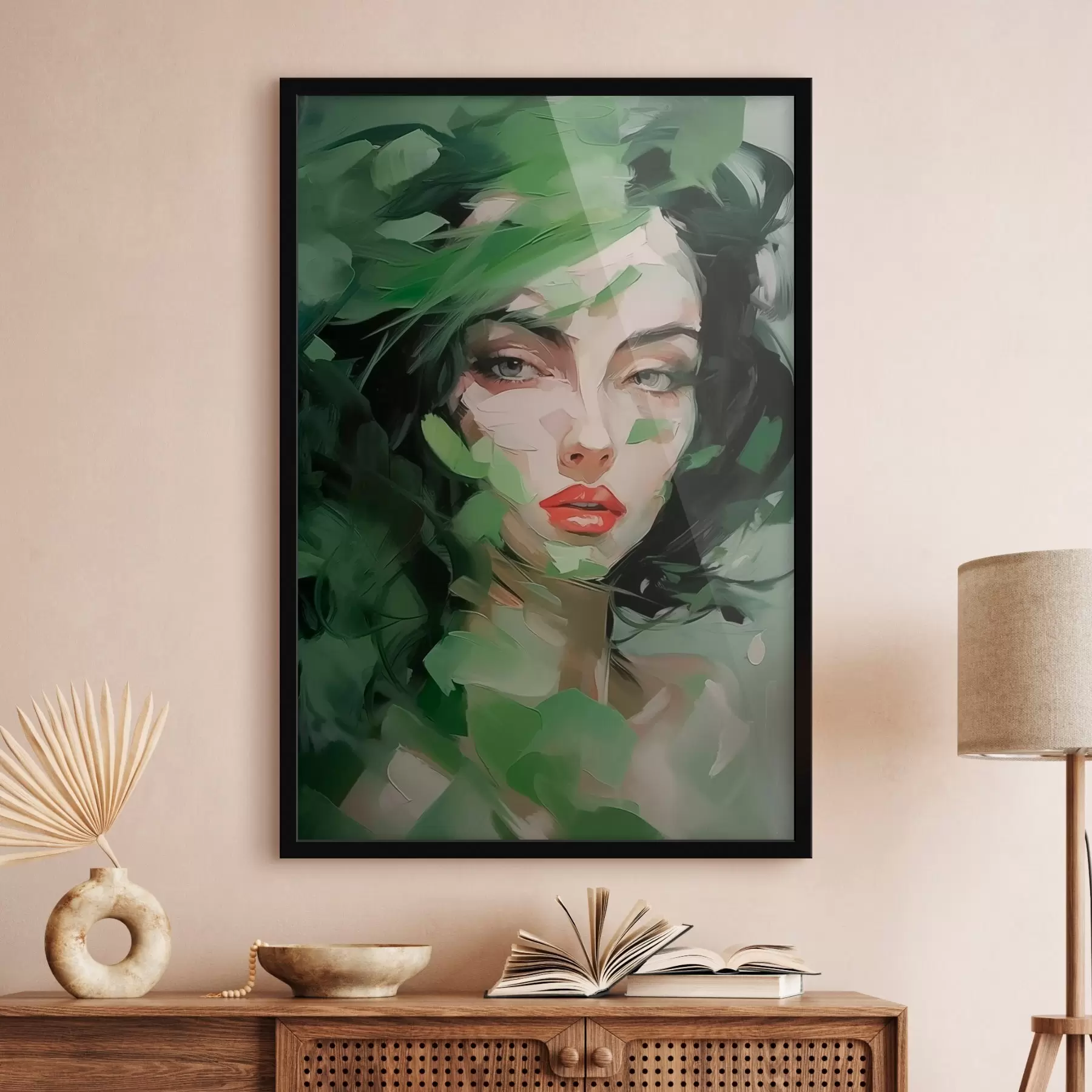 Fototapete Abstraktes Frauenporträt f46224