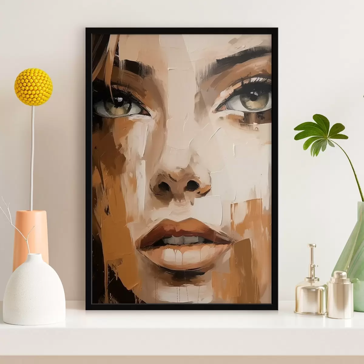 Poster Abstraktes Frauenporträt f46228