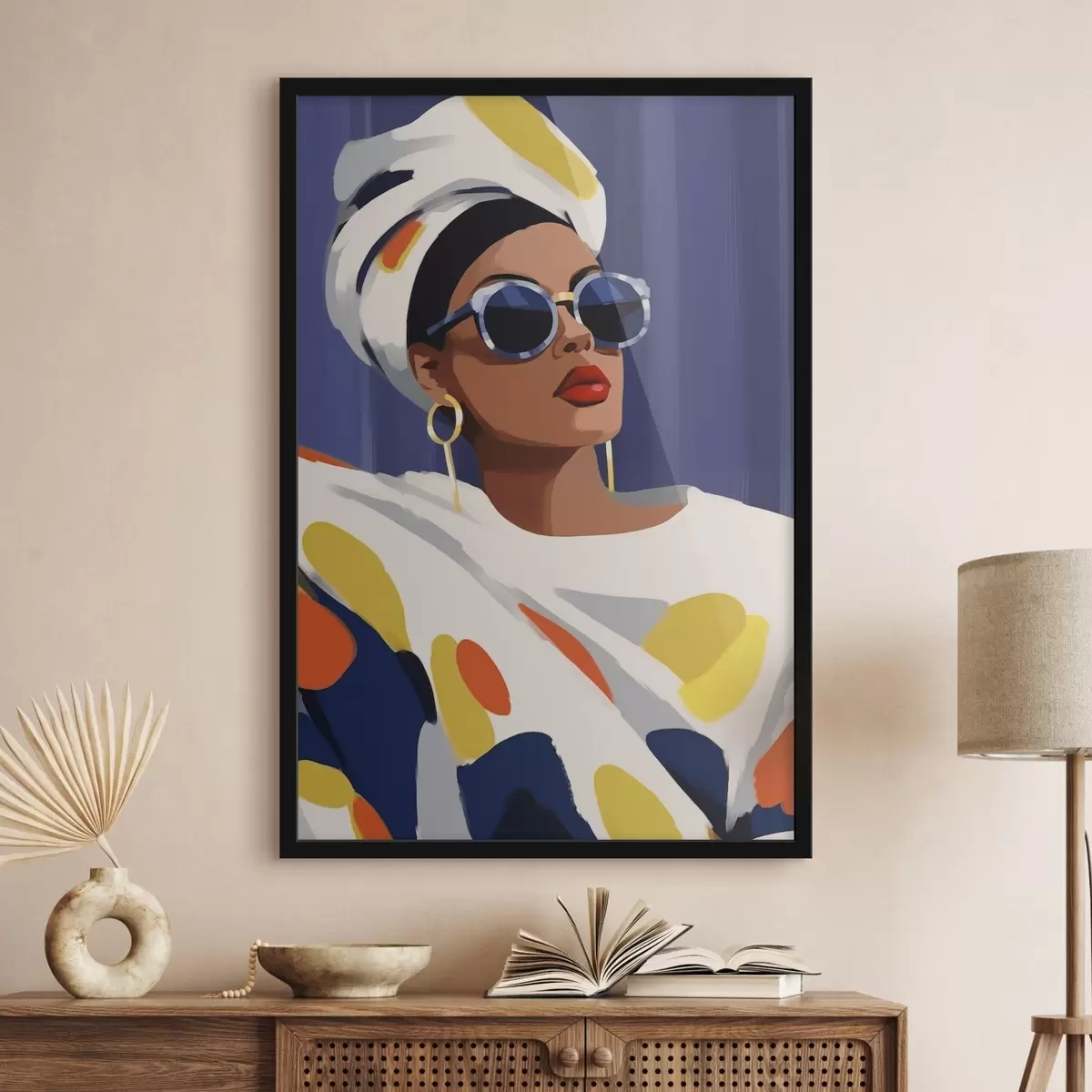 Poster Frau mit Brille f46231