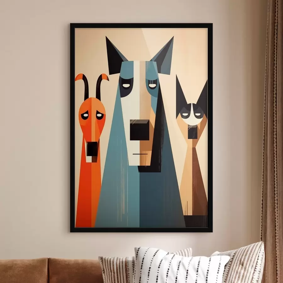 Fototapete Zusammenfassung Hunde f46235