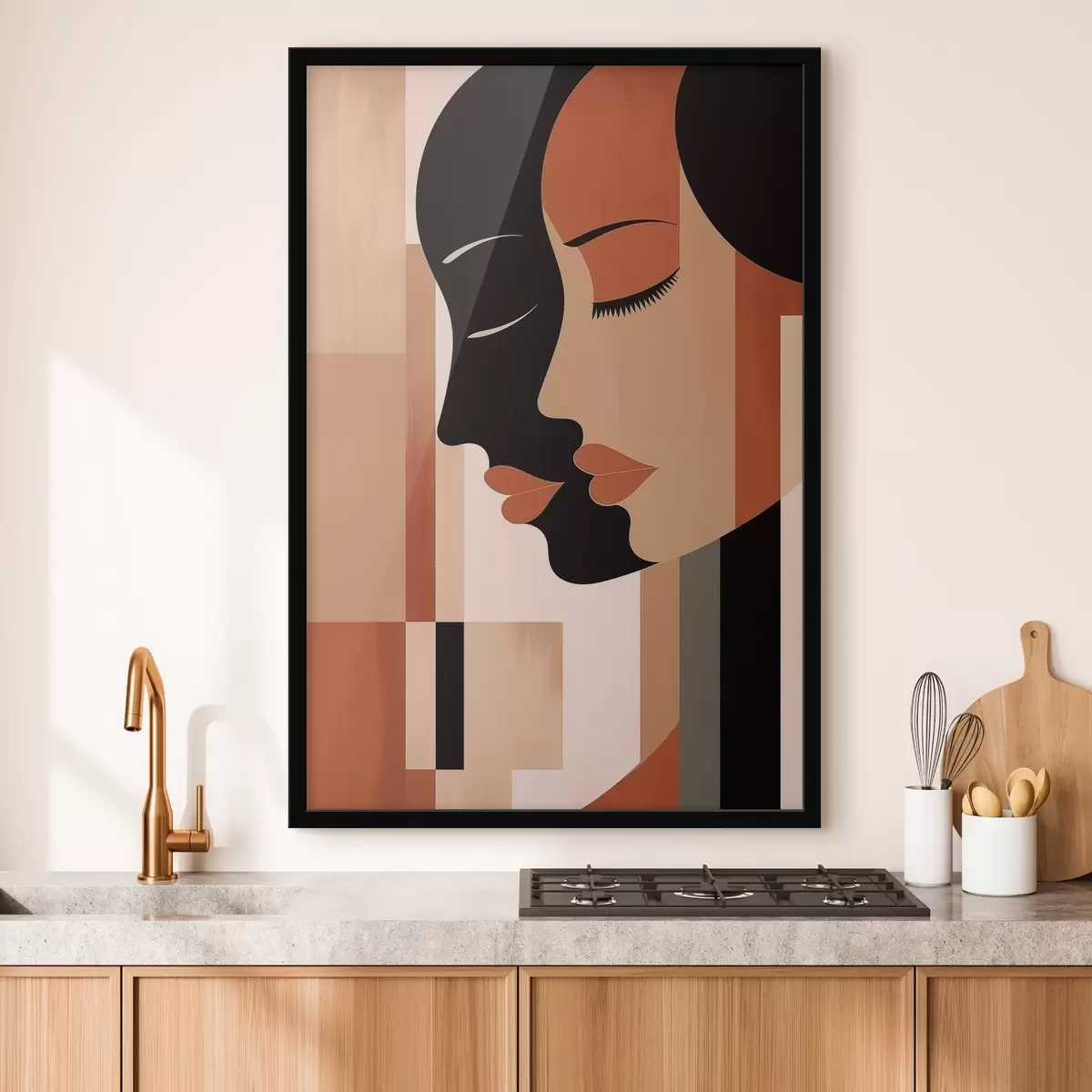 Poster Abstrakte Gesichter f46241