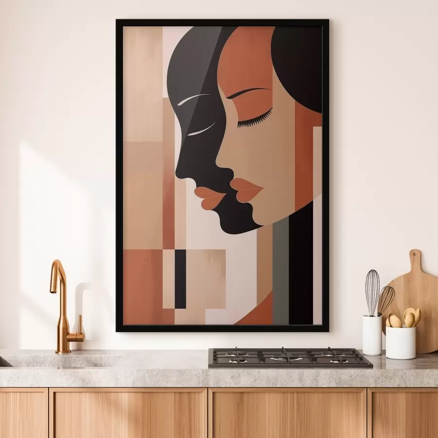 Fototapete Abstrakte Gesichter f46241