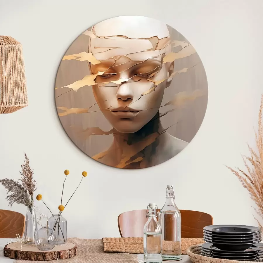 Wandbilder Zerschlagenes Gesicht r46225