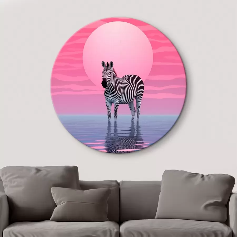 Wandbilder Zebra bei Sonnenuntergang r46230