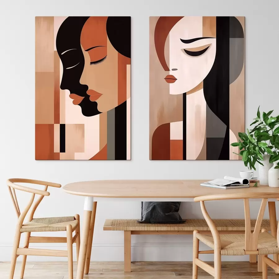 Wandbilder Abstrakte Gesichter m00847