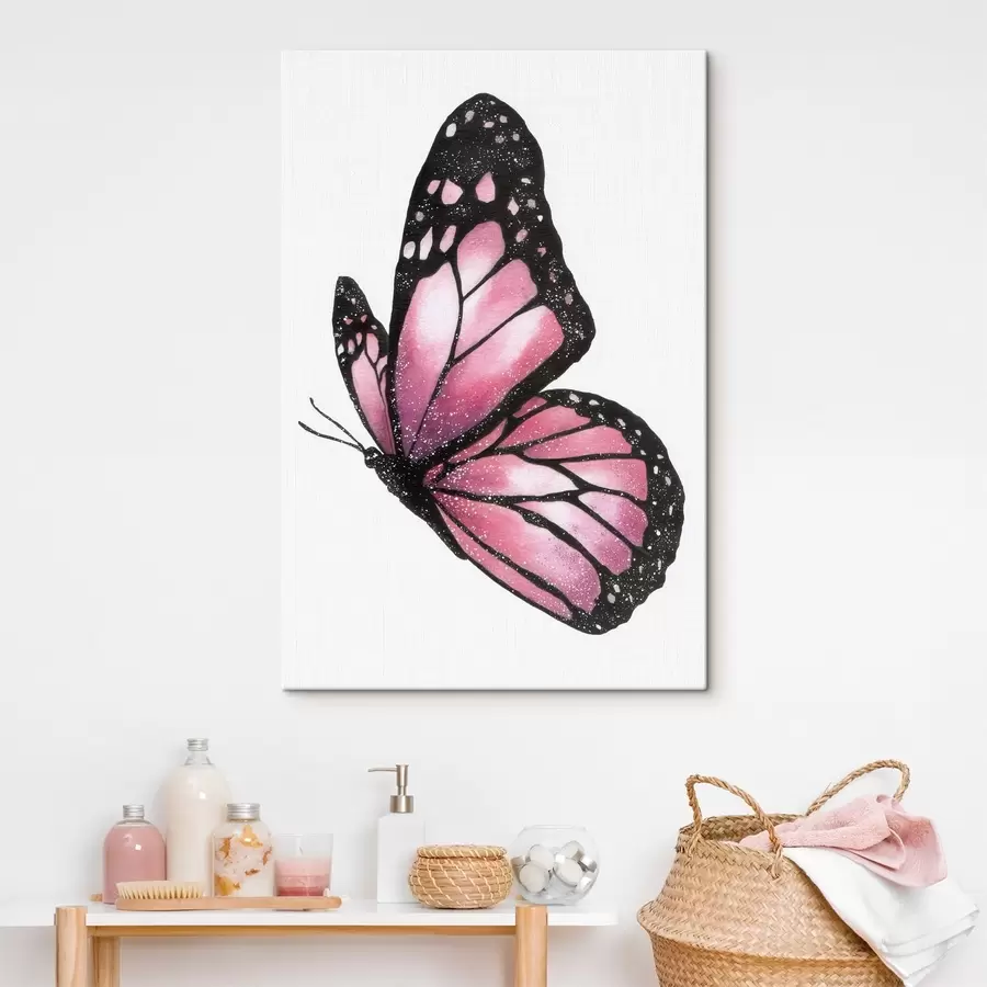 Wandbilder Luxuriöser Schmetterling, Aquarellimitation s46074