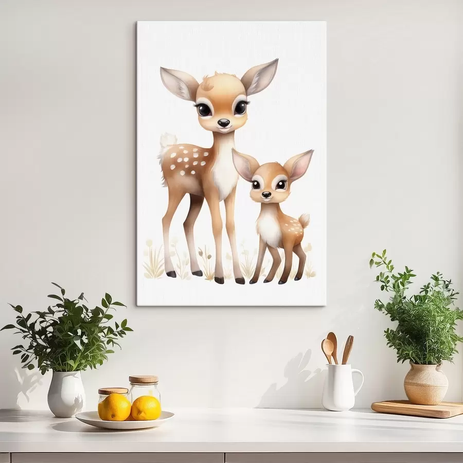 Wandbilder Zwei Rehkälber s46080
