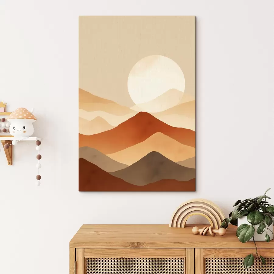 Wandbilder Riesiger Mond vor einem Hintergrund s46083