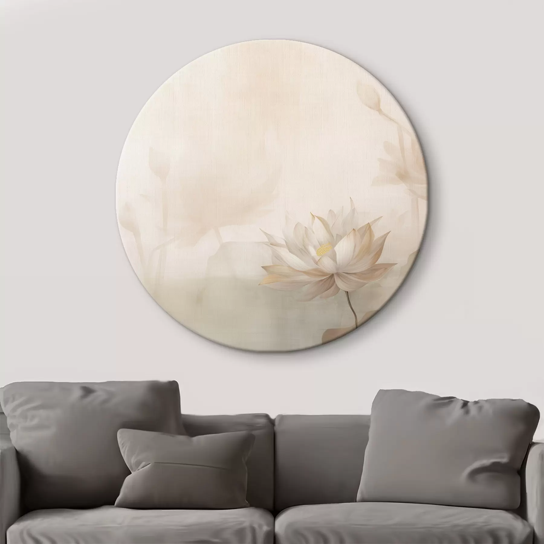 Wandbilder Lotusblume auf hellem Hintergrund r46070