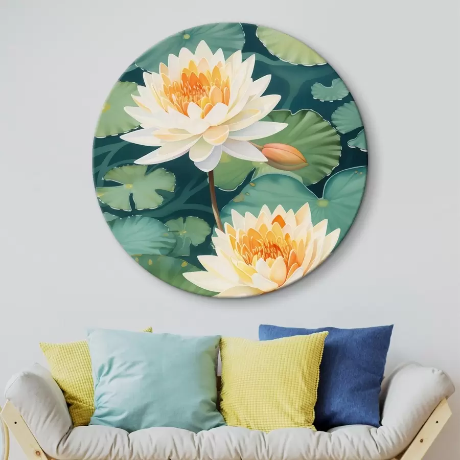 Wandbilder Große Lotusblume r46088