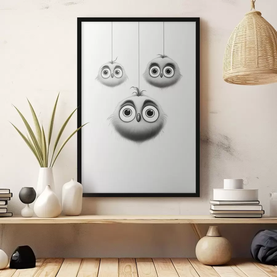 Fototapete Drei süße Vögel f46072