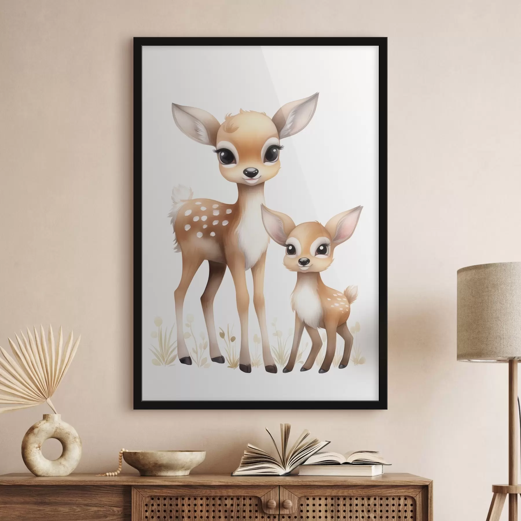 Fototapete Zwei Rehkälber f46080