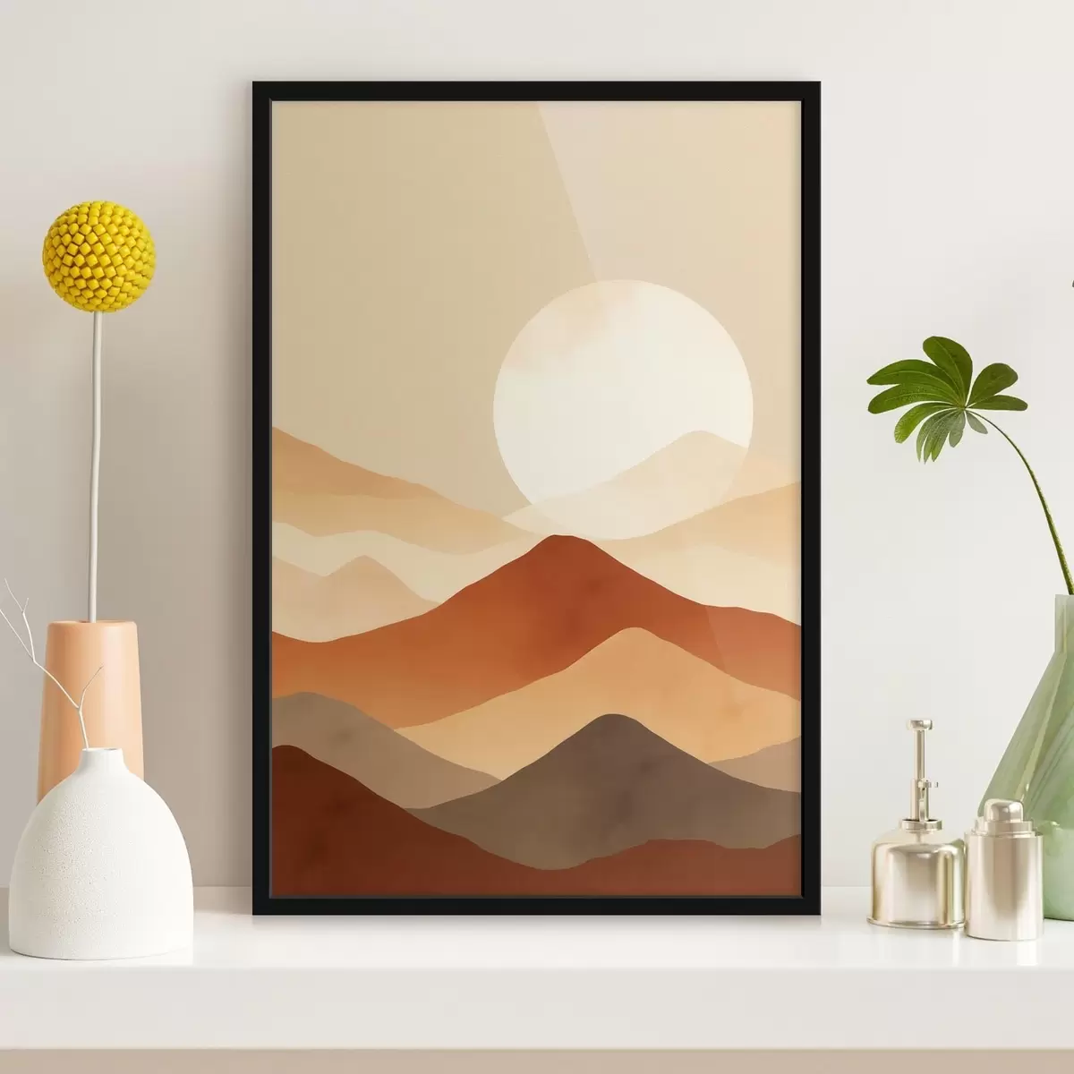 Poster Riesiger Mond vor einem Hintergrund f46083