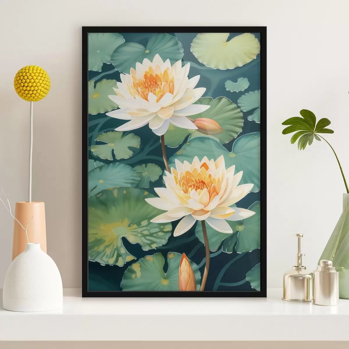 Poster Große Lotusblume f46088