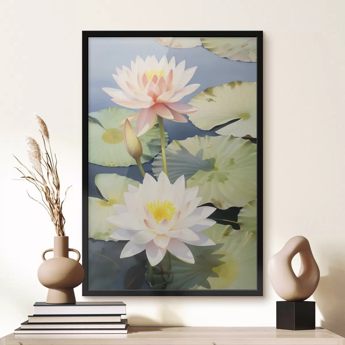 Poster Luxuriöse Lotusblumen f46089