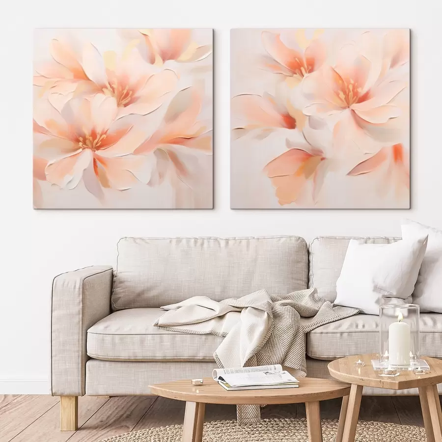 Wandbilder Abstrakte zarte Blumen m00789