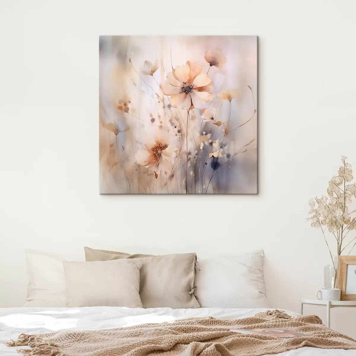 Wandbilder Zarte abstrakte Wildblumen s46139