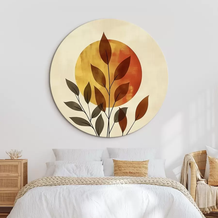 Wandbilder Zweig mit Blättern r46132