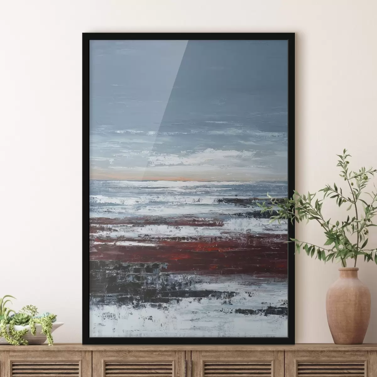 Poster Abstrakte Meereslandschaft f46014