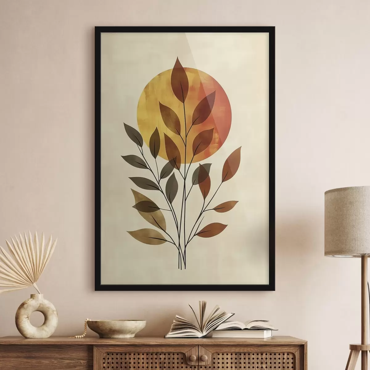 Poster Zweig mit Blättern f46132